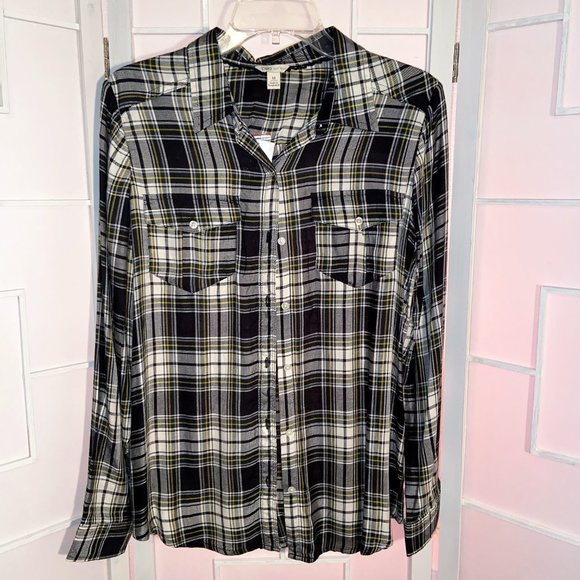 Cato Plaid Button Down Shirt NWT - Picture 2 of 9